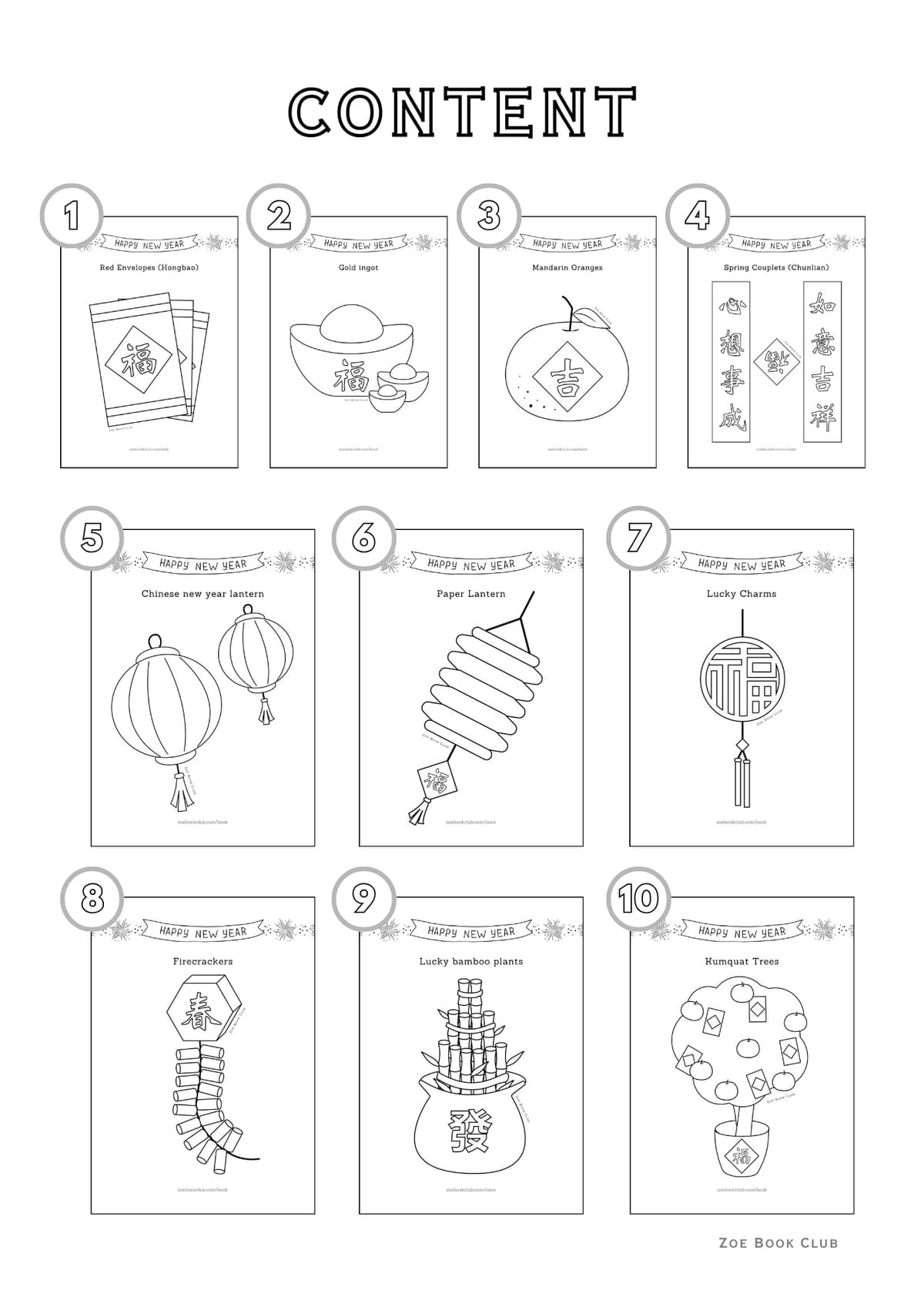 Chinese New Year Festive Items Overview