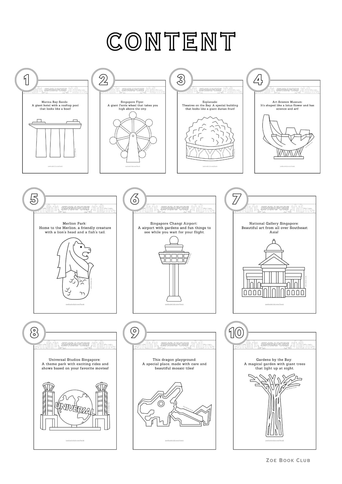 Singapore Landmarks Overview