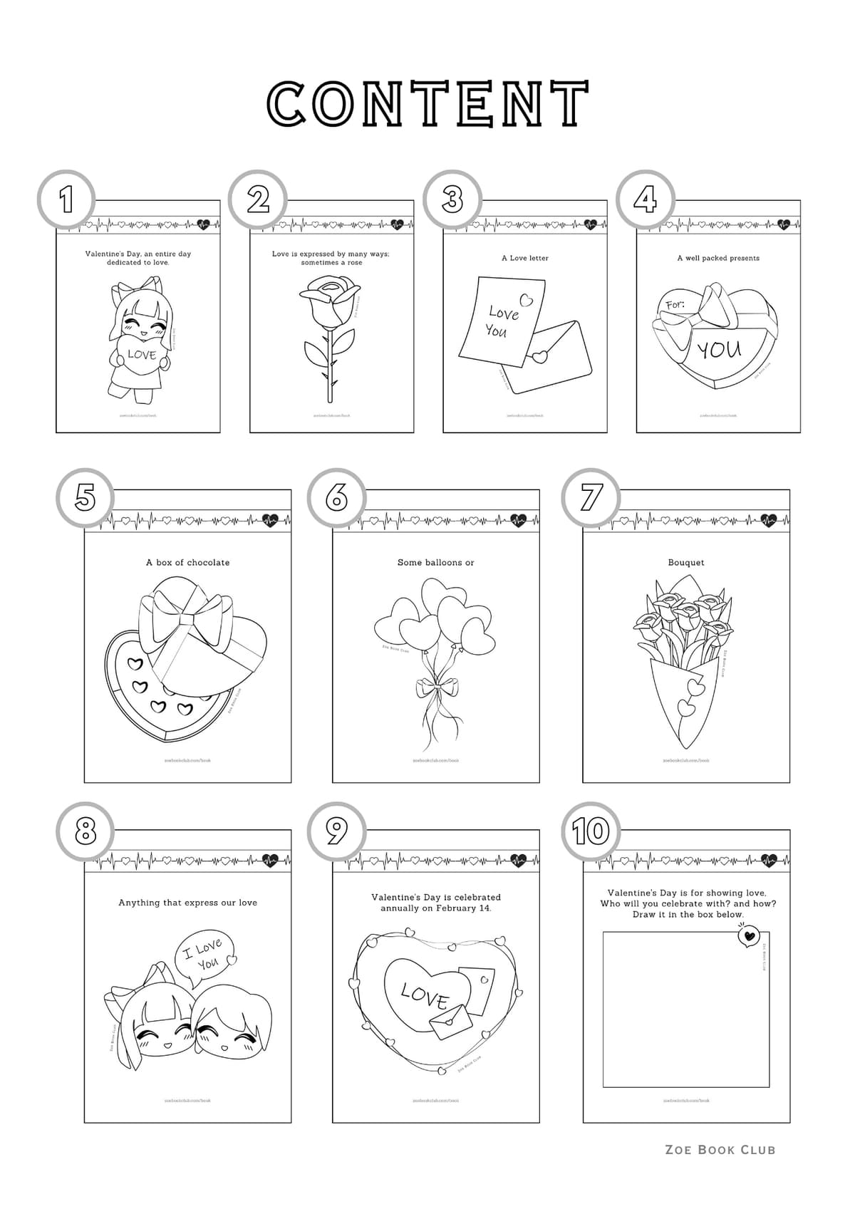 Valentine Workbook Overview
